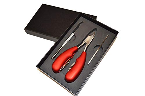 Joy Knows – Nail Clipper 3 Piece Set for Men & Women Includes File & Lifter Tool, Stainless Steel Super Sharp to Trim Thick Ingrown/Fungal Nails, Sure-Grip Handles Perfect for Seniors, Boxed Set