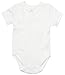 Baby Side Snap Bodysuit Set, Short Sleeve Cotton Boy Girl Kimono Onesie, 4 Pack, White - Short Sleeve, 3-6 Months