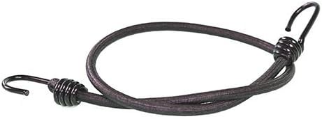 Spiral Expander Rope with 2 Hooks 600 mm Black 10 mm | Expander with 2 Hooks, Expander Rope with Two Metal Hooks | Luggage Straps Luggage Bungee Motorcycle Rubber | Bicycle Rubber Rope with Hooks | Rubber Straps | Covers Spanner | Tarpaulin Rope 10 pcs