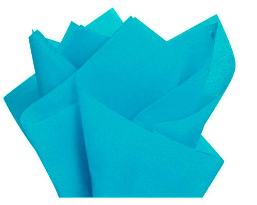 Flexicore Packaging® | Gift Wrap Tissue Paper | Size: 15"x20" | 100 Sheet | Acid Free Bulk | (Turquoise, 100 Sheets) - Thumbnail 2