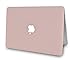 LuvCase Leather Hard Shell Case Cover Compatible MacBook Air 13 Inch A1466 & A1369 (No Touch ID) (Pink Suede)