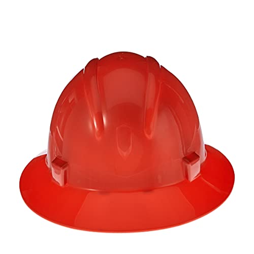 Full Brim Hard Hat, 4Point Ratchet Nylon Suspension
