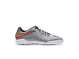 Nike HypervenomX Finale TF Turf Soccer Cleats (Wolf Grey, Total Orange)