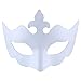 White Masks,FunPa 12PCS Paper Face Mask Costume Mask DIY Cosplay Mask Half Dance Mask for Adult Kids Mardi Gras Halloween Party Costume Women