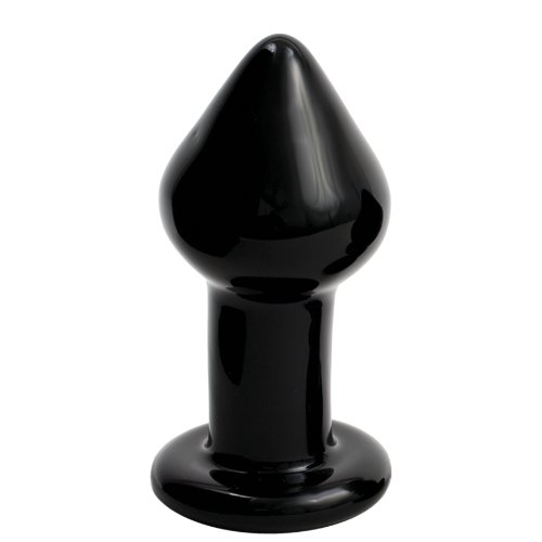 Sasha Grey Signature Medium Glass Plug, Black image