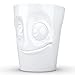 TASSEN Porcelain Mug with Handle, Tasty Face Edition, 11 oz. White (Single Coffee Mug) Coffee Cup