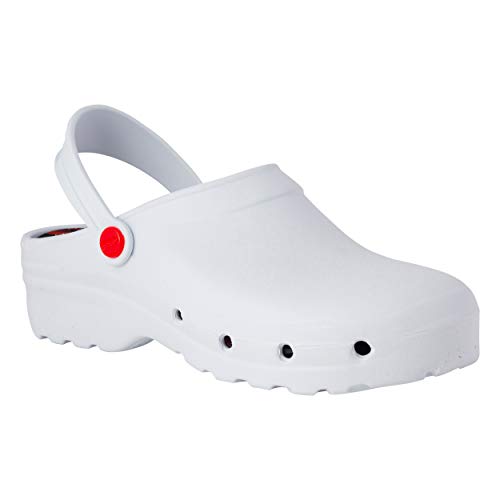 REPOSA Unisex Light Shock Clog, Weiß, 44 EU