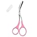Kai KQ Eyebrow Scissors w/ Comb (Pink)