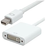 Kuzy - Mini DisplayPort to DVI Adapter Cable for Apple MacBook Pro, iMac, MacBook Air, Mac Mini, Desktop, Laptop