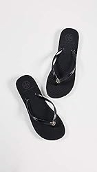 Tory Burch Women's Thin Flip Flop Black/Black 5 M