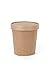 CucinaPrime Kraft Paper Food Containers with Vented Lids, 16 Ounce, 25 Pack