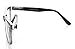 Eyekepper Women's and Men's Reading Glasses with Large Square Lenses and Spring Hinges in Black