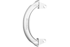 Safetech Hardware SHDL-150 Polymer Pull Gate Handle | Side Fixing Legs, Easy Alignment & Added Strength | Left & Right Reversible | Aluminum, Vinyl/PVC, & Wood | Any Square Post Gates - White