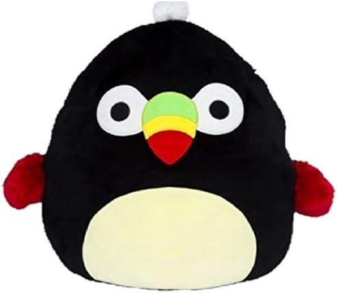 Squishmallow Kellytoy Birds Collection Plush Toy (8" Tito The Black Bird)