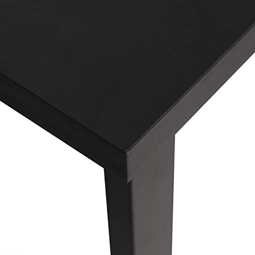 WOLTU BT26sz+BH130sz-2 1x Bartisch + 2X Barhocker Stehtisch Bistrotisch Bartheke Tresentisch, mit 3 Ablagefläche… – Bild 6