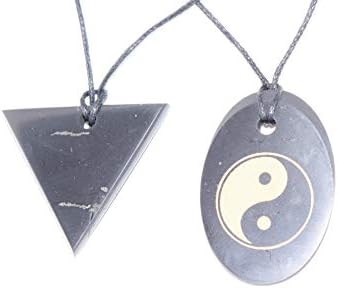 TIMESTONEUSA Pendant. Triangle Female + YIN - YAN. S-4.