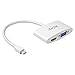 WEme Mini DisplayPort DP to HDMI VGA Converter Adapter Cable (CompatibleThunderbolt) for Apple Macbook Air Pro iMac Microsoft Surface Pro 3 PC, White