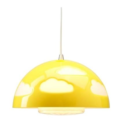 Skojig Pendant Lamp Yellow Amazon Co Uk Kitchen Home