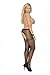 Sexy Women's Plus Size Sheer Crotchless Pantyhose Clubwear Cosplay Stockings (Queen Size, Black)