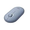 Logitech Pebble Wireless Mouse with Bluetooth or 2.4 GHz Receiver, Silent, Slim Computer Mouse with Quiet Clicks, for…