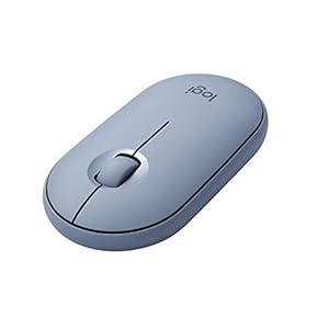 Logitech-Pebble-Wireless-Mouse-Bluetooth-Or-24-GHz-with-USB-Mini-Receiver-Silent-Slim-Computer-Mouse-with-Quiet-Click-for-LaptopNotebookPCMac-Blue Logitech Pebble Wireless Mouse with Bluetooth or 2.4 GHz Receiver, Silent, Slim Computer Mouse with Quiet Clicks, for…