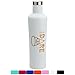 DoDo OUTDOOR Water Bottle | Stainless Steel | Vacuum Insulated | For Men/Women |Flask Bottle |Leak-proof Double Walled Cola Shape | Narrow Mouth| BPA Free | Multi-Color | 17oz