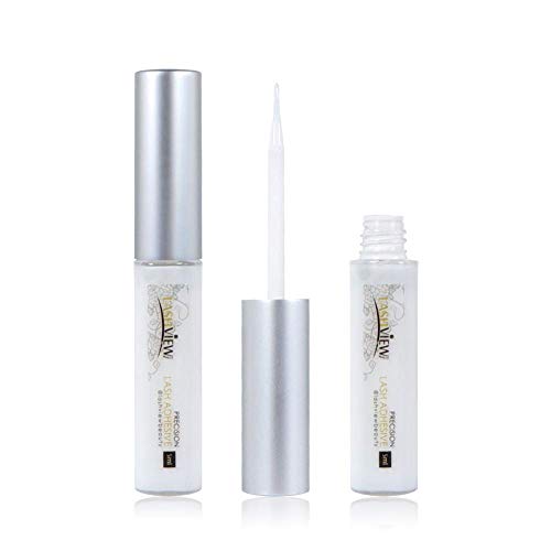 LASHVIEW Eyelash Glue, Eyelash Adhesive | Safe on Skin | Suitable for Sensitive Eyes | White 176 oz