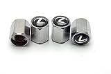 Chrome Metal Tire Valve Stem Caps for Lexus All Model set of 4 V1