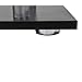 HOMCOM Modern S-Shaped 5 Tier Room Dividing Bookcase Wooden Storage Display Stand Shelf - Black