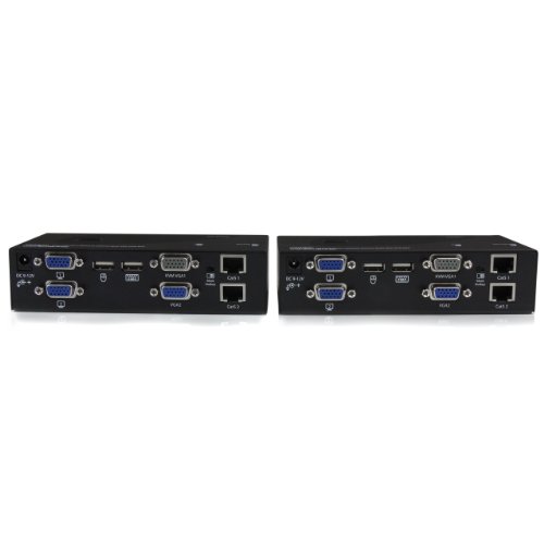 StarTech.com USB Dual VGA KVM Console Extender, 650-Feet/200m (SV565DUTPU)
