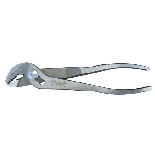 Wilde Tool 7G.NP/CC Knurled Polished Angle Nose Slip Joint Pliers, 6-3/4-Inch