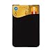 Phone Card Holder Cell Phone Pocket iPhone Wallet Adhesive Credit Card Sleeve Stick-on Wallet on The Back of Phone/Case of iPhone,Samsung,LG,BLU,Piexl,Moto,(Black 3pack)