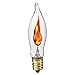 Darice Pack of 2 Clear Flicker Flame Tip Electric Candle Lamp Replacement Light Bulbs