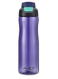 Avex Wells Auto Spout Water Bottle, Purple, 25 oz.