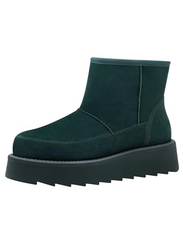 Tamaris Damen Warmfutter Stiefel Leder Wechselfußbett; GREEN, EU 40