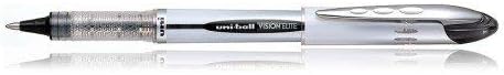 uni-ball UB-200 VISION ELITE ROLLERBALL (PACK OF 3) - BLACK, 3 count (Pack of 1)