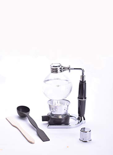 Coffee Siphon for 3 Cups freshly brewed Coffee in Glass Syphon Tabletop Coffee Brewer