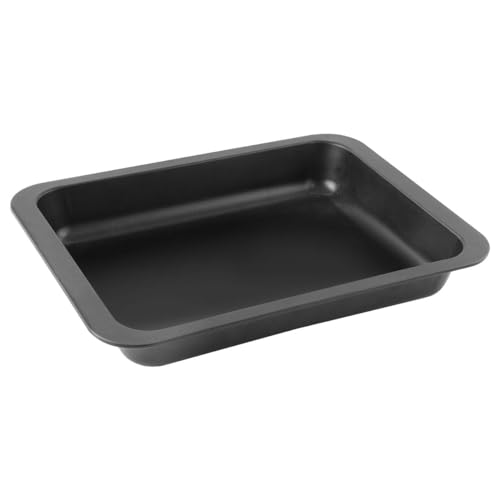 Zenker Ofenbackform (37 x 5,5 x 27 cm) SPECIAL COOKING, rechteckige Ofenform mit Antihaftbebeschichtung, Backform mit extra hohem Rand (Farbe: Schwarz), Menge: 1 Stück