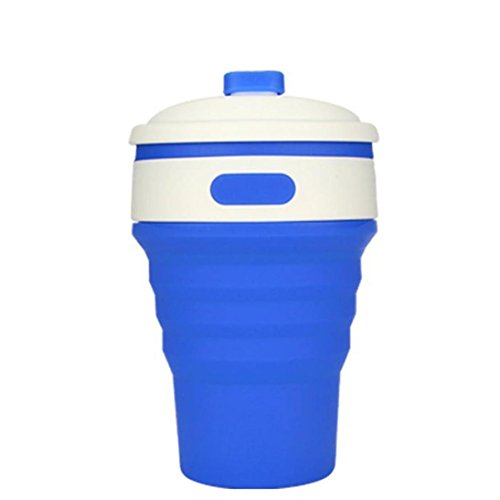 YJYDADA Bottle,350ML Collapsible Silicone Coffee Cup Mug Reu