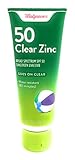 Walgreens Sunscreen Clear Zinc Tube SPF 50 4.0 fl oz