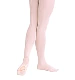 Body Wrappers C45 TotalSTRETCH Girls' Mesh Backseam Convertible Tights (12-14, Theatrical Pink)