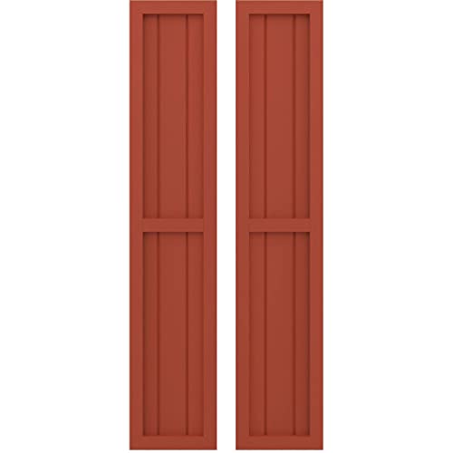 Ekena Millwork ARW101BF311X60CLH Americraft Three Exterior Real Wood Two Equal…