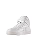 adidas Men's Team Court Mid White/Ankle-High Leather Basketball Shoe - 10M