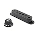 Swhmc Guitar Switch Tip 3 Pickup Cover 2 Tone 1 Volume Knobs Set Black for Strat (50mm)