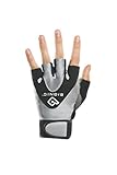 Bionic Women's StableGrip 1/2 Finger Fitness Gloves w/NaturalFit Technology, Black (PAIR)