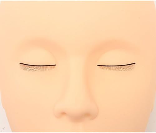 Amazon 練習用つけまつげ ストレート 10個 両目5セット つけまつげ 練習用フェイスマネキン 施術トレーニング用 練習用マネキン 顔 フェイスマネキン マネキン マネキンヘッド 施術 トレーニング まつげエクステ まつ毛エクステ まつエク マツエク セブンエステ