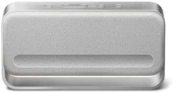SoundLink Home Lautsprecher, Premium, tragbarer und kabelloser Bluetooth-Regal-Lautsprecher, bis zu 9 Stunden Akkulaufzeit, Helles Silber