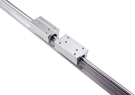 Linear Rail CNC Parts SBR16 700mm/ 27,56inches 16mm Fully Supported Linear Rail + 2pcs SBR16LUU Block Bearing