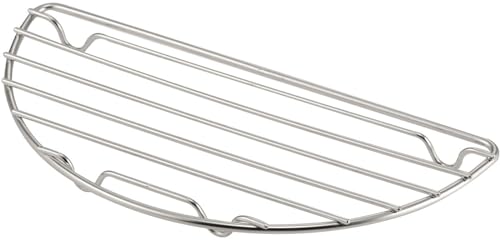 下村企販 洗いやすい とんかつ網 【日本製】 食洗機対応 サクサク食感を保つ 盛り付けアミ とんかつ 天ぷら から揚げ 半月型 半円型 ステンレス 燕三条 ママクック 43250商品画像