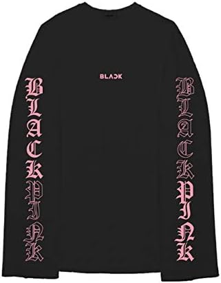 YG entertainment 【OFFICIAL GOODS】 [SQUARE] BLACKPINK long sleeve t-shirts - black
